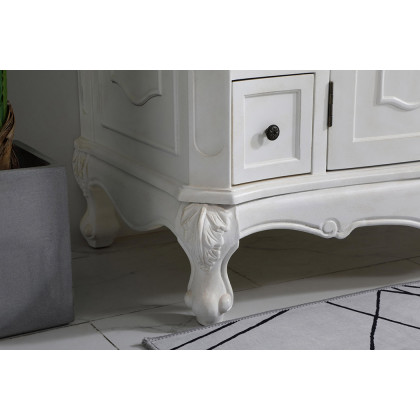 Elegant Danville Wide Vanity Set - Antique White, L 42" (VF10142AW)
