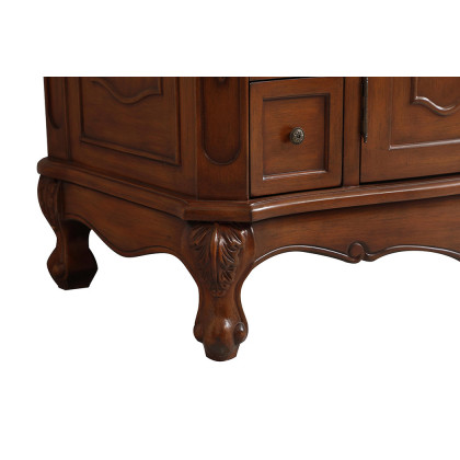 Elegant Danville Wide Vanity Set - Teak, L 42" (VF10142TK)
