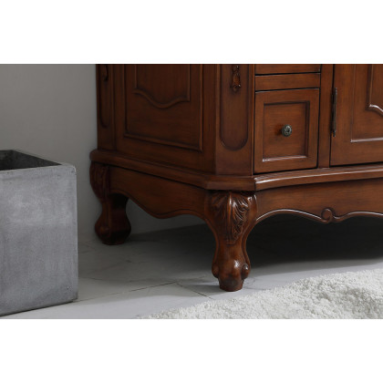 Elegant Danville Wide Vanity Set - Teak, L 42" (VF10142TK)