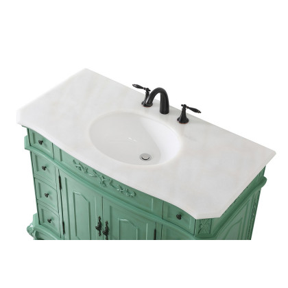 Elegant Danville Wide Vanity Set - Vintage Mint, L 42" (VF10142VM)