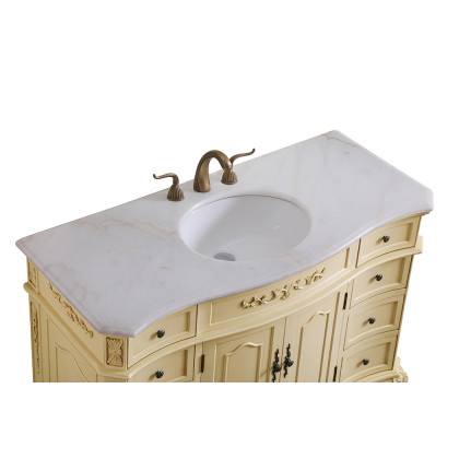 Elegant Danville Wide Vanity Set - Light Antique Beige, L 48" (VF10148LT)