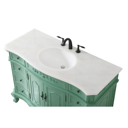 Elegant Danville Wide Vanity Set - Vintage Mint, L 48" (VF10148VM)