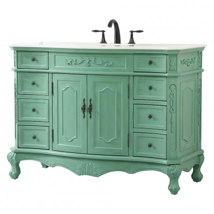 Elegant Danville Wide Vanity Set - Vintage Mint, L 48" (VF10148VM)