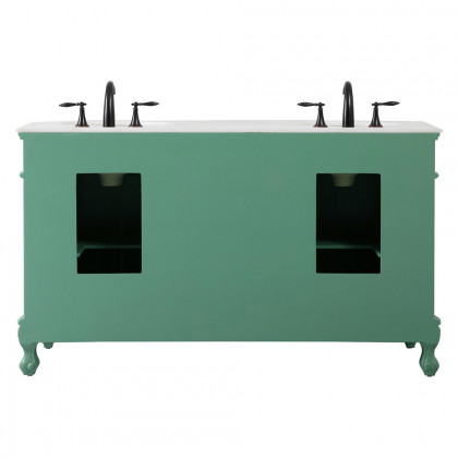 Elegant Danville Double Vanity Sink Set - Vintage Mint (VF10160DVM)