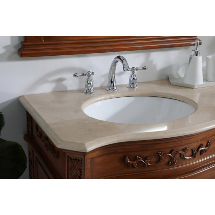 Elegant Danville Double Vanity Sink Set - Teak (VF10172DTK)