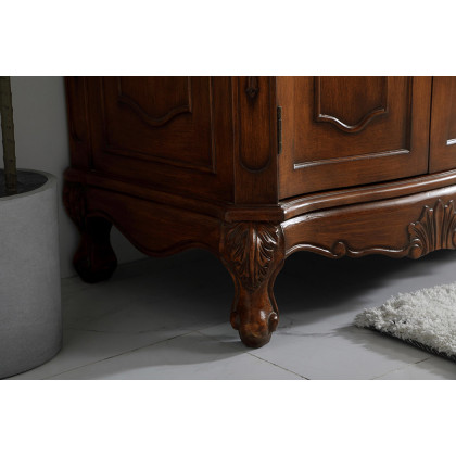 Elegant Danville Double Vanity Sink Set - Teak (VF10172DTK)