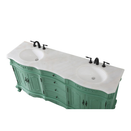 Elegant Danville Double Vanity Sink Set - Vintage Mint (VF10172DVM)