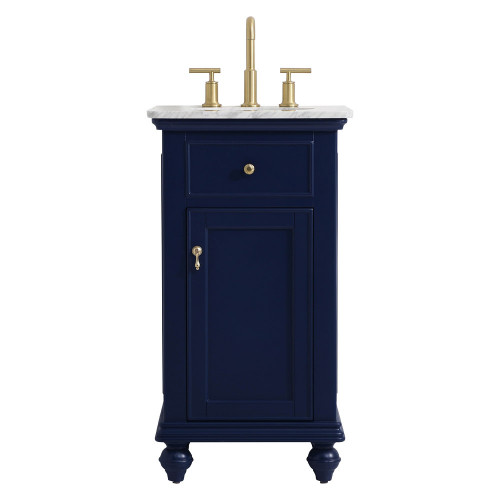 Elegant Otto 19" Single Bathroom Vanity Set - Blue (VF12319BL)