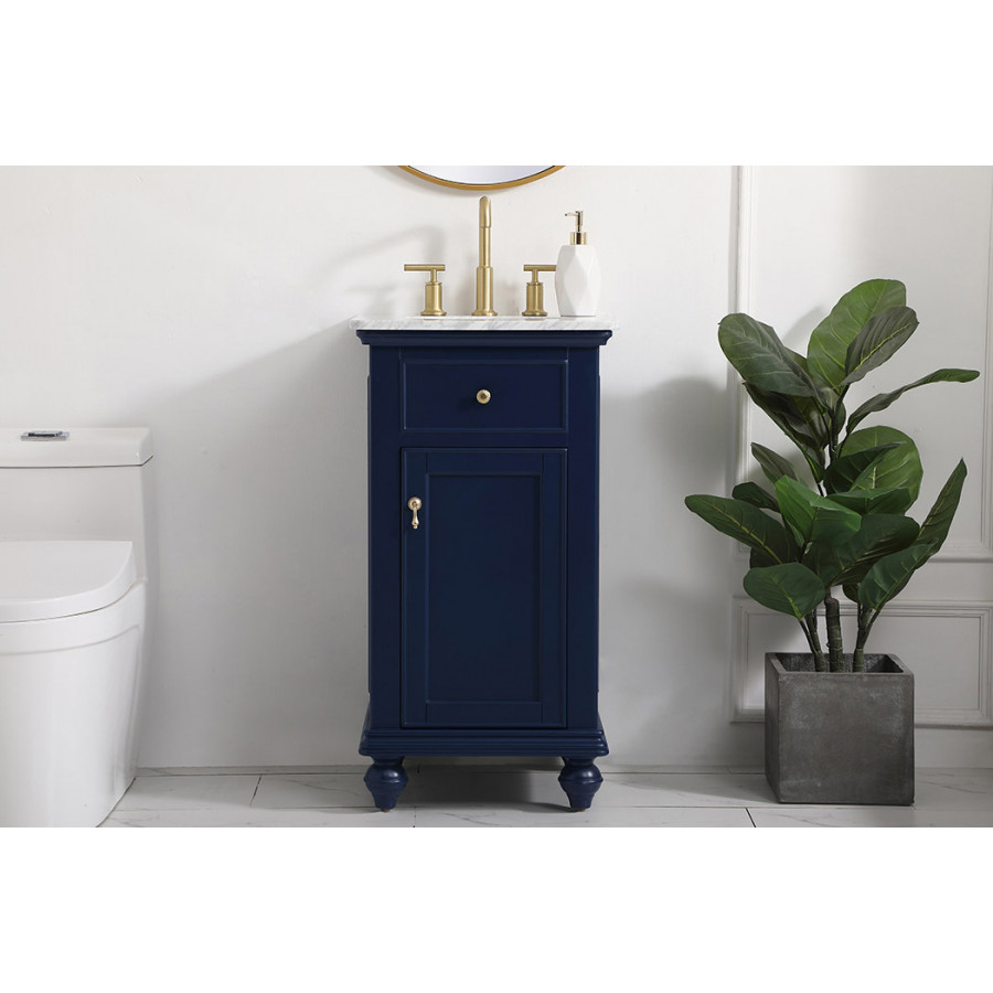 Elegant Otto 19" Single Bathroom Vanity Set - Blue (VF12319BL)