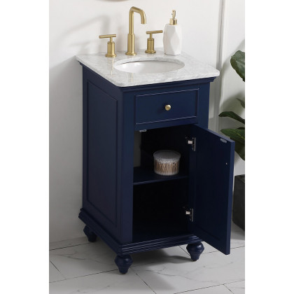 Elegant Otto 19" Single Bathroom Vanity Set - Blue (VF12319BL)