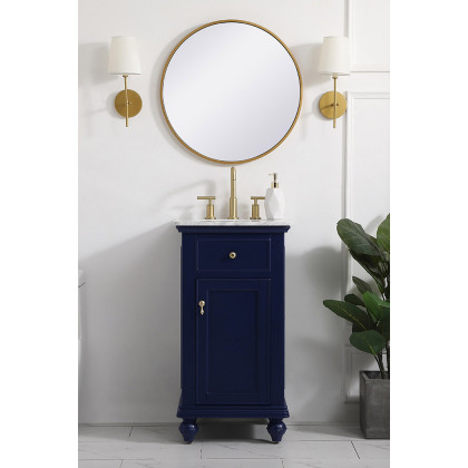Elegant Otto 19" Single Bathroom Vanity Set - Blue (VF12319BL)