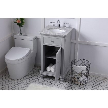 Elegant Otto 19" Single Bathroom Vanity Set - Gray (VF12319GR)
