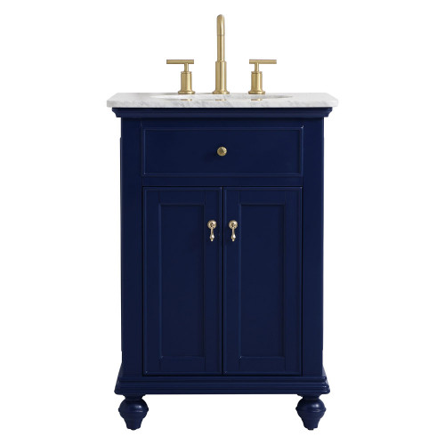 Elegant Otto 24" Single Bathroom Vanity Set - Blue (VF12324BL)