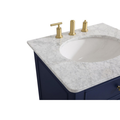 Elegant Otto 24" Single Bathroom Vanity Set - Blue (VF12324BL)