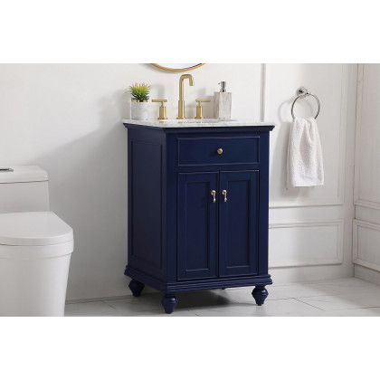 Elegant Otto 24" Single Bathroom Vanity Set - Blue (VF12324BL)