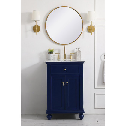 Elegant Otto 24" Single Bathroom Vanity Set - Blue (VF12324BL)