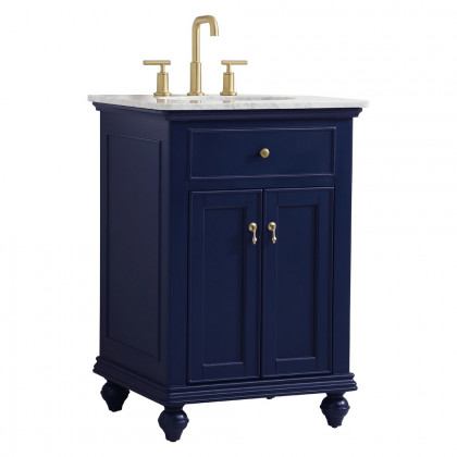 Elegant Otto 24" Single Bathroom Vanity Set - Blue (VF12324BL)