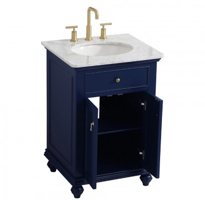 Elegant Otto 24" Single Bathroom Vanity Set - Blue (VF12324BL)