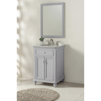 Elegant Otto 24" Single Bathroom Vanity Set - Gray (VF12324GR)