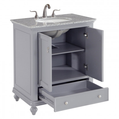 Elegant Otto 30" Single Bathroom Vanity Set - Gray (VF12330GR)