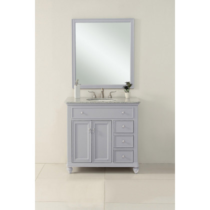 Elegant Otto Single Bathroom Vanity Set - Gray, L 36" (VF12336GR)