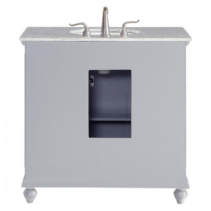 Elegant Otto Single Bathroom Vanity Set - Gray, L 36" (VF12336GR)
