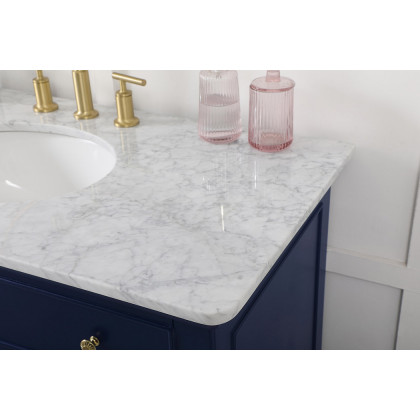 Elegant Otto Single Bathroom Vanity Set - Blue, L 42" (VF12342BL)