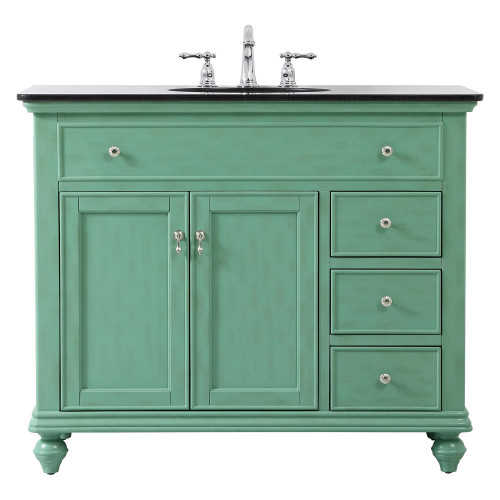 Elegant Otto Single Bathroom Vanity Set - Vintage Mint, L 42" (VF12342VM)