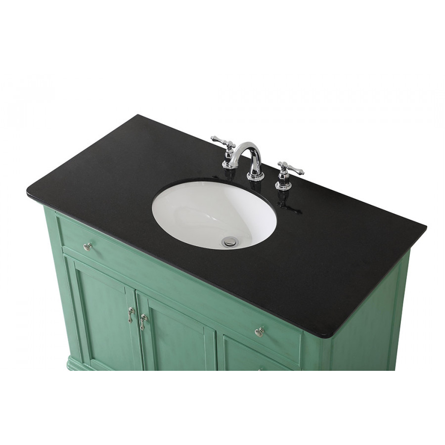 Elegant Otto Single Bathroom Vanity Set - Vintage Mint, L 42" (VF12342VM)