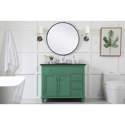 Elegant Otto Single Bathroom Vanity Set - Vintage Mint, L 42" (VF12342VM)