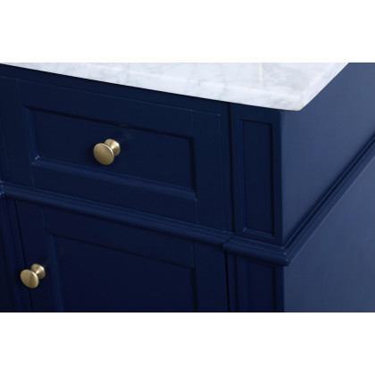 Elegant Single Bathroom Vanity Set - Blue, L 18" (VF12518BL)