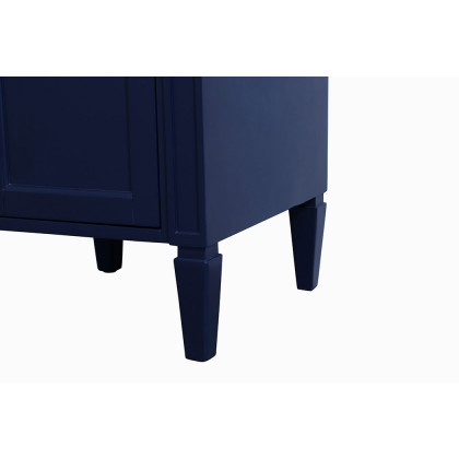 Elegant Single Bathroom Vanity Set - Blue, L 18" (VF12518BL)