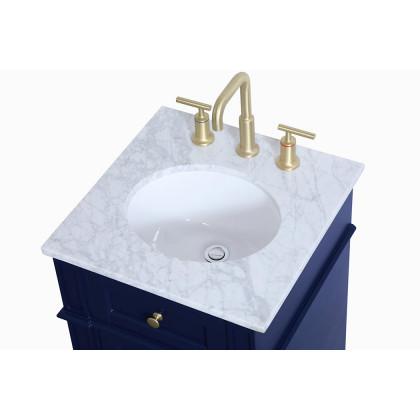 Elegant Single Bathroom Vanity Set - Blue, L 18" (VF12518BL)