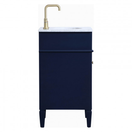 Elegant Single Bathroom Vanity Set - Blue, L 18" (VF12518BL)