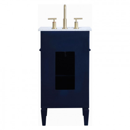 Elegant Single Bathroom Vanity Set - Blue, L 18" (VF12518BL)