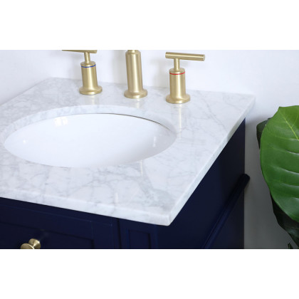 Elegant Single Bathroom Vanity Set - Blue, L 18" (VF12518BL)