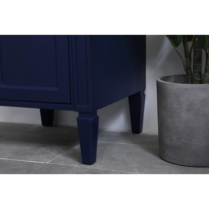 Elegant Single Bathroom Vanity Set - Blue, L 18" (VF12518BL)