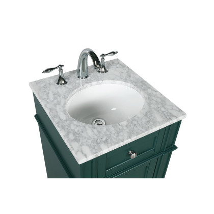 Elegant Single Bathroom Vanity Set - Green, L 18" (VF12518GN)