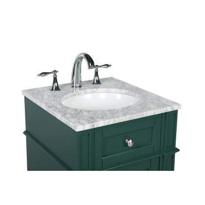 Elegant Single Bathroom Vanity Set - Green, L 18" (VF12518GN)