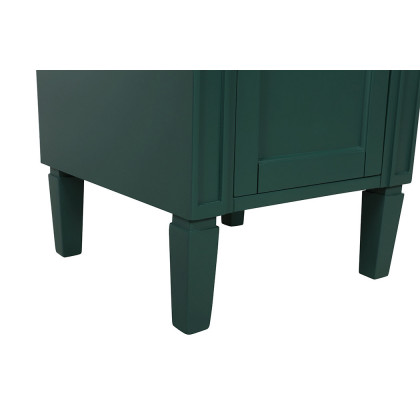 Elegant Single Bathroom Vanity Set - Green, L 18" (VF12518GN)