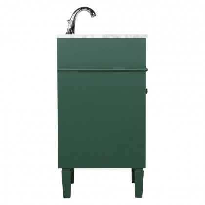 Elegant Single Bathroom Vanity Set - Green, L 18" (VF12518GN)