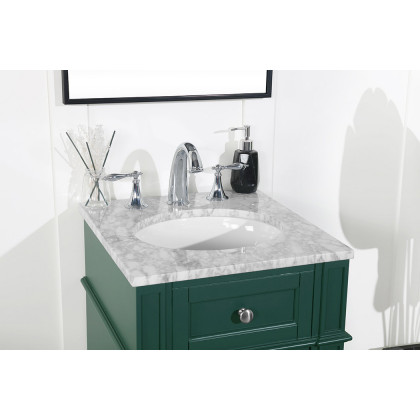 Elegant Single Bathroom Vanity Set - Green, L 18" (VF12518GN)
