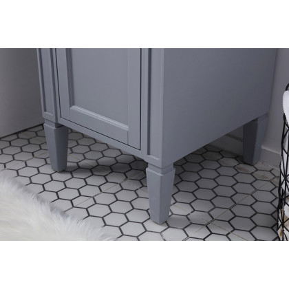Elegant Single Bathroom Vanity Set - Gray, L 18" (VF12518GR)