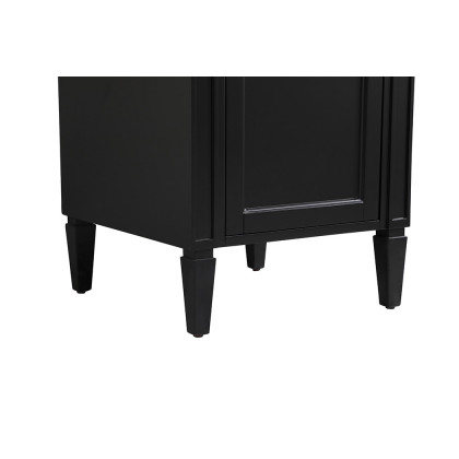 Elegant Single Bathroom Vanity Set - Black, L 21" (VF12521BK)