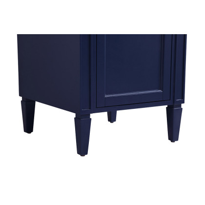 Elegant Single Bathroom Vanity Set - Blue, L 21" (VF12521BL)