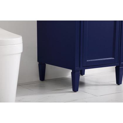 Elegant Single Bathroom Vanity Set - Blue, L 21" (VF12521BL)