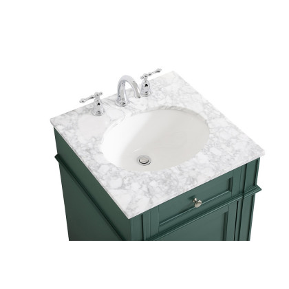 Elegant Single Bathroom Vanity Set - Green, L 21" (VF12521GN)