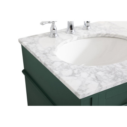 Elegant Single Bathroom Vanity Set - Green, L 21" (VF12521GN)