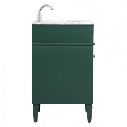 Elegant Single Bathroom Vanity Set - Green, L 21" (VF12521GN)