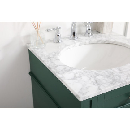 Elegant Single Bathroom Vanity Set - Green, L 21" (VF12521GN)